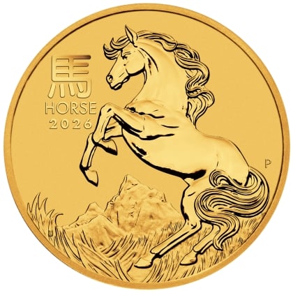 Lunar III - Pferd 1/10 oz Gold 2026