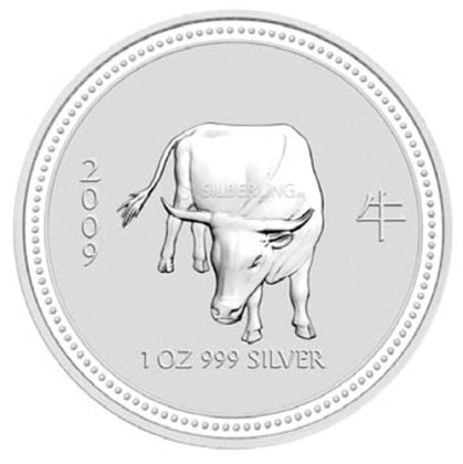 Lunar I - Ochse 1 oz Silber 2009