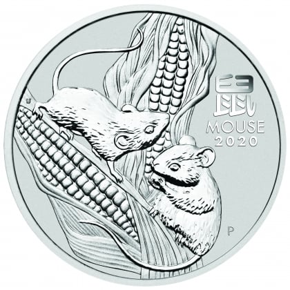 Lunar III - Maus 2 oz Silber 2020