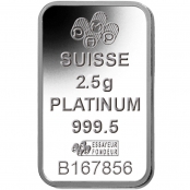 Platinbarren 2,5 Gramm PAMP Suisse 2
