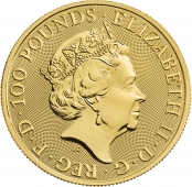 Queen's Beasts Completer Coin 1 oz Gold 2021 2