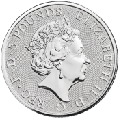 Queen's Beasts White Greyhound 2 oz Silber 2021 2