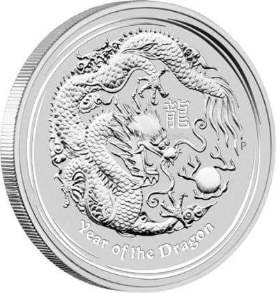 Lunar II - Drache 1/2 oz Silber 2012