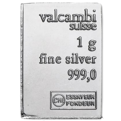 Silberbarren 1 Gramm Valcambi