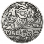 Wallstreetbets 1 oz Silber (Antik-Optik) 2